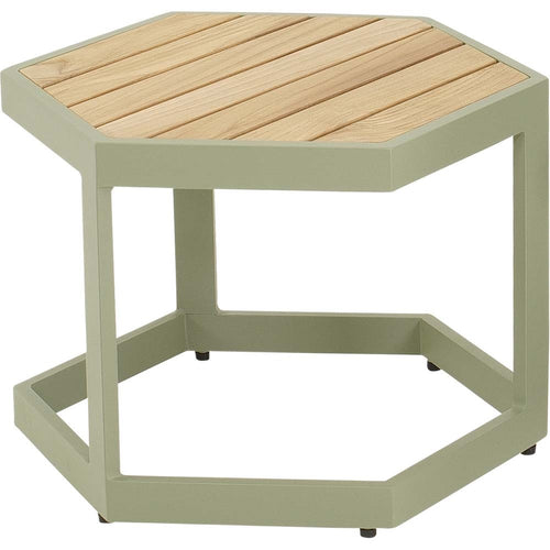 Lesli Living sidetable Esagono - groen - 48x41,5x34cm