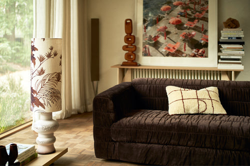 HKLIVING lampvoet Grand – glazuur – bruin