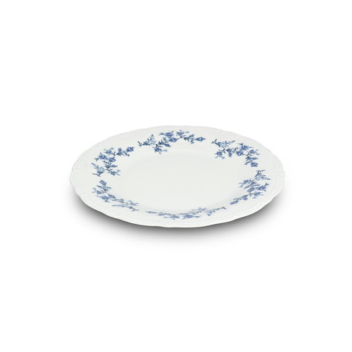 Bonbistro - Plat bord 32cm blue flower Retro - Set van 2