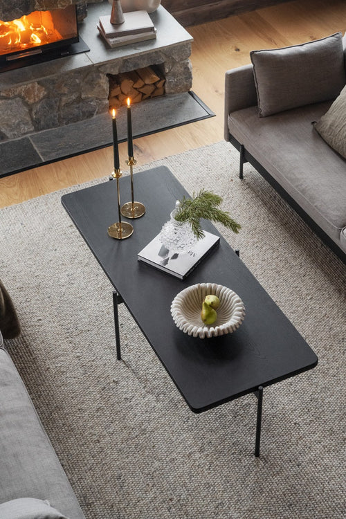 Rowico Home Shelton Houten Salontafel 145 cm - Zwart - vtwonen shop