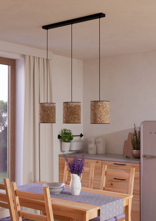 EGLO hanglamp Butterburn - e27 - 86 cm - zwart/wit/groen
