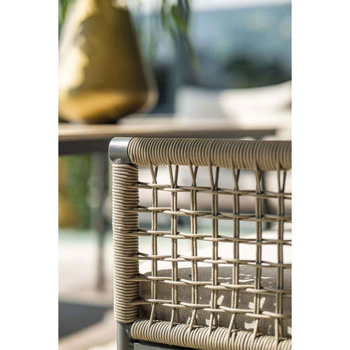 Garden Impressions lounge dining set Burela taupe - 5-delig - links