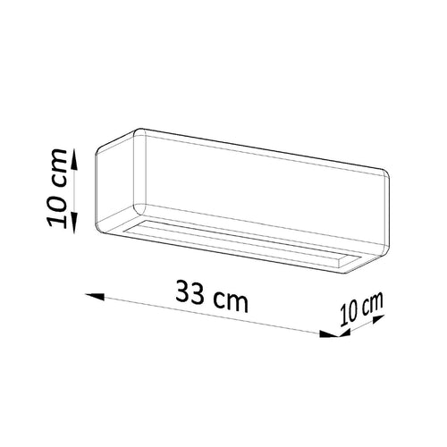 Sollux Lighting Wandlamp keramiek SUBANI - 33x10x10cm