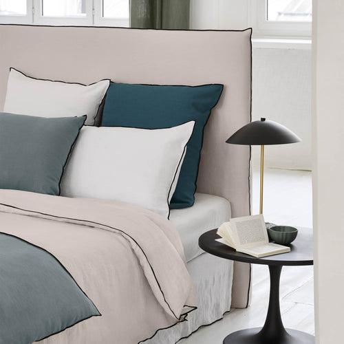 Madura Hoes voor hoofdbord Carlina kalksteen en zwarte hommel 150x134 cm