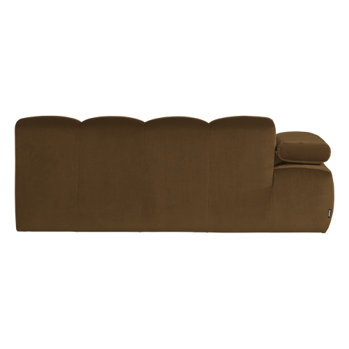 WOOOD 2-zits bank arm links Mojo - Velvet - Honinggeel - 74x204x97