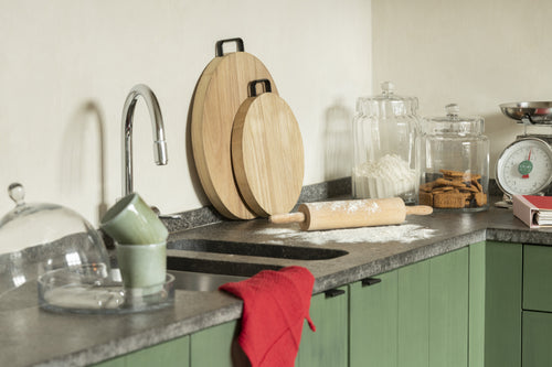 J-Line voorraadpot Elia - glas - transparant - large - vtwonen shop