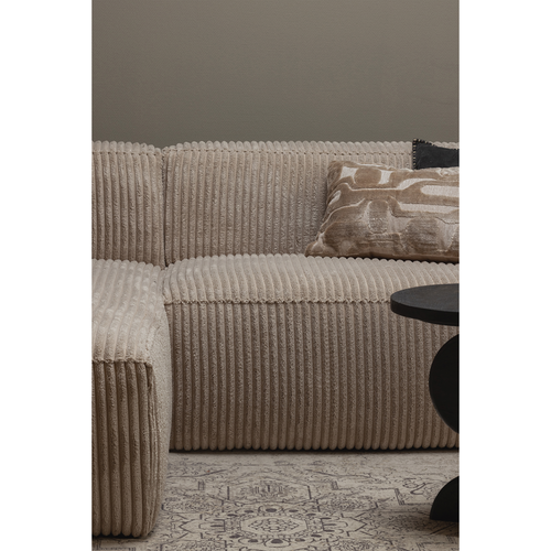 WOOOD chaise longue bank links Bean - Ribstof - Travertin - 73x254x178