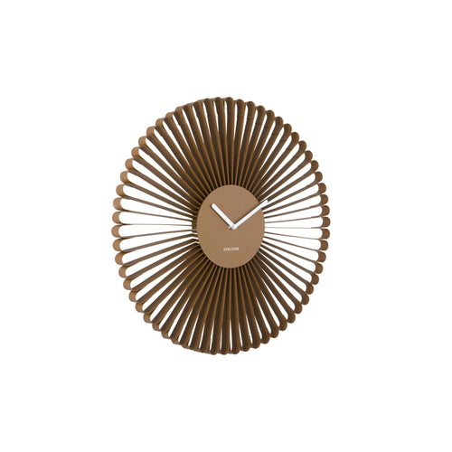 Karlsson wandklok Cascara - bruin - Ø50cm