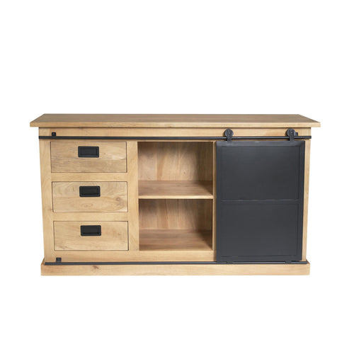 Starfurn Dressoir Fresno - Naturel Hout - 160x45x90cm