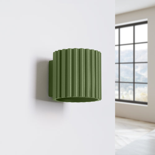 Sollux Lighting Wandlamp AURA olijfgroen G9 - 10x12x10cm