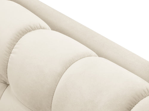 Cosmopolitan Design Bank Bali 3-zits, flueel, lichtbeige - 96x177x75cm