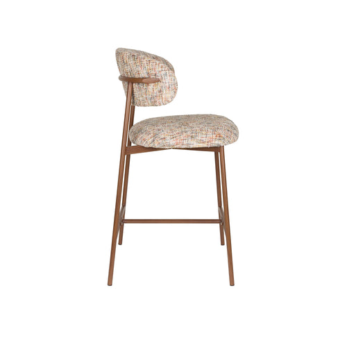 Housecraft Living Claes Barkrukken rugleuning 65 cm Multi - Set van 2