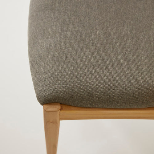 Tikamoon Stoel van licht massief teakhout en stof - Naturel - vtwonen shop