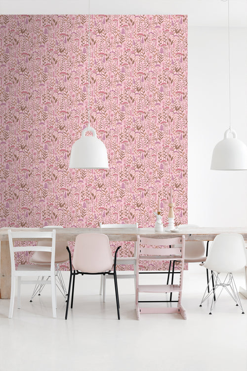 ESTAhome behang veldbloemen roze - 50 x 900 cm - 131551 - vtwonen shop