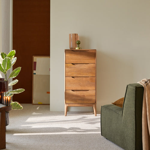 Tikamoon Ladekast van massief mangohout - Bruin