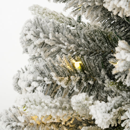 Black Box Trees Grimshaw kerstboom met burlap Dual Led groen frosted warm wit 40L 56 TIPS BOtimer - h60xd45cm