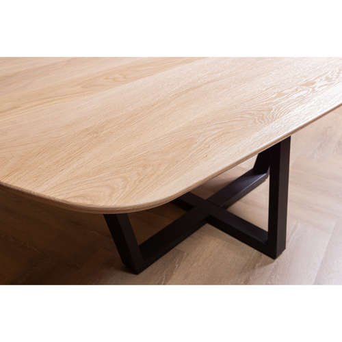 WOOOD eettafel organisch doorgaande Lamel Tablo - Eiken - 220x100