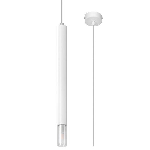 Sollux Lighting Hanglamp WEZYR 1 wit - 8x8x120cm
