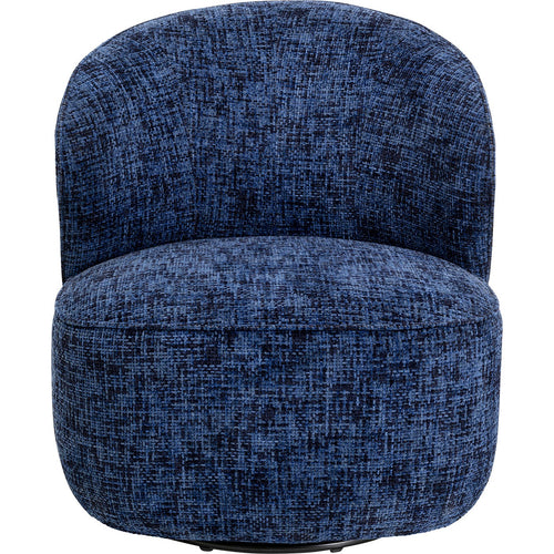 Kare Design Draaifauteuil Ellie donkerblauw
