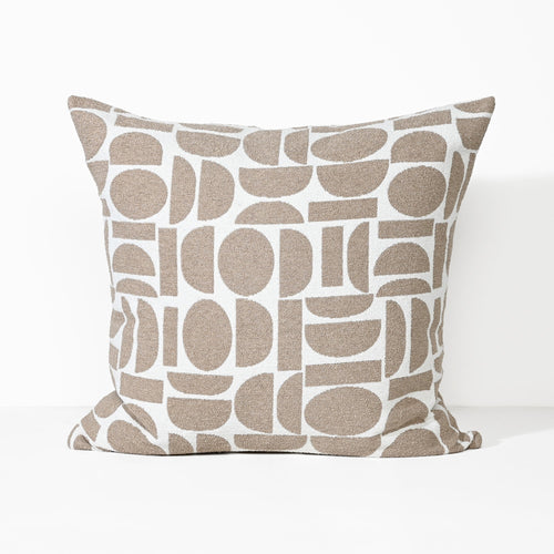 Darcy & Duke sierkussen Mushroom Pop - Beige - 55x55cm