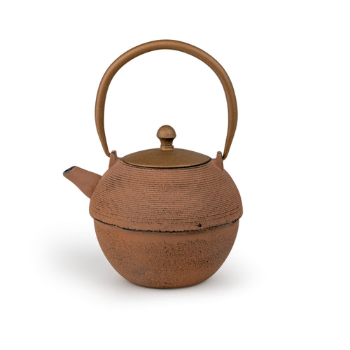 Bredemeijer - Gietijzeren theepot Sakura - 1,2 liter - Kastanjebruin - Met filter - vtwonen shop