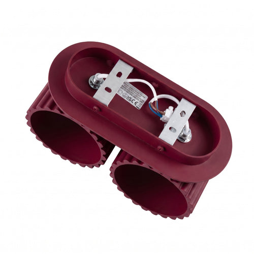 Sollux Lighting Wandlamp AURA 2 bordeaux G9 - 21x12x10cm