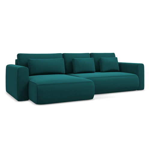 LaMiaSofa hoekbank links Perugia - velours - marien - 278x149x82