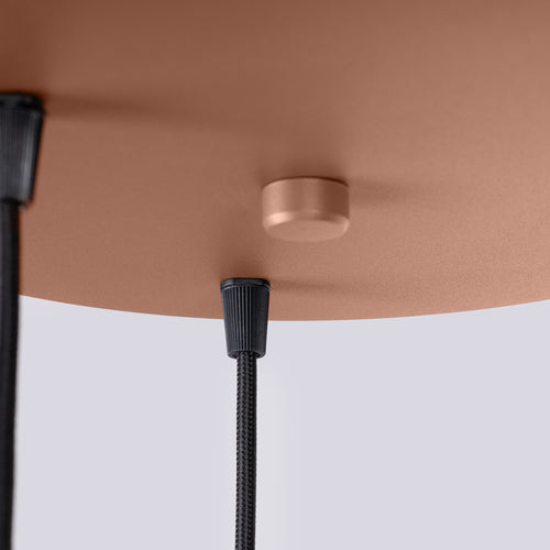 Sollux Lighting Hanglamp HALO 3P mokka - 25x25x125cm