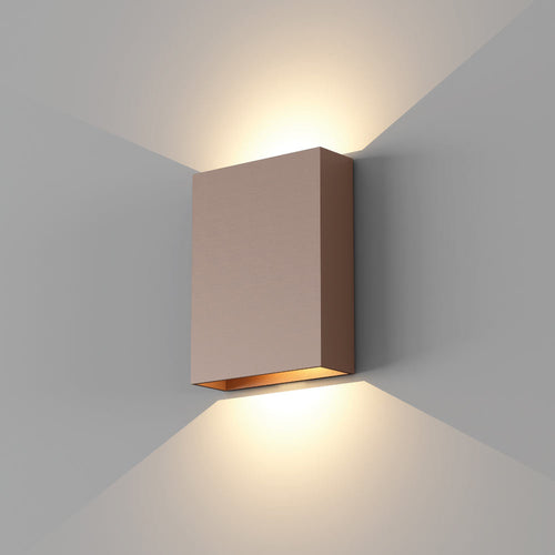 Artdelight wandlamp Memphis - 2 lichts - 4  x 16   cm - brons
