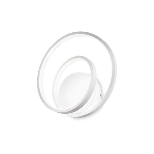 Ideal Lux OZ Dimbare Swirl Geïntegreerde LED Wandlamp Wit, 3000K