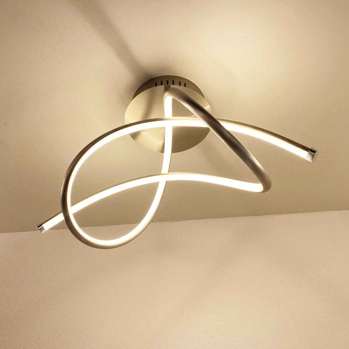 Highlight plafondlamp Plaza - 1 lichts - 53  x 26   cm - mat chroom - vtwonen shop