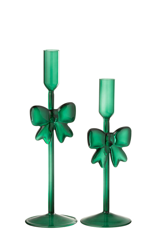 J-Line kaarshouder - glas - groen - set van 2 - vtwonen shop