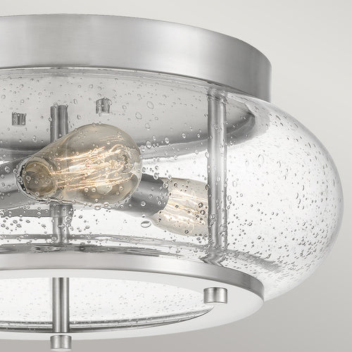 Elstead Quoizel Trilogy Cilindrische Plafondlamp Gepolijst Chroom, IP44
