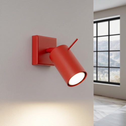 Sollux Lighting Wandlamp RING rood - 8x16x8cm
