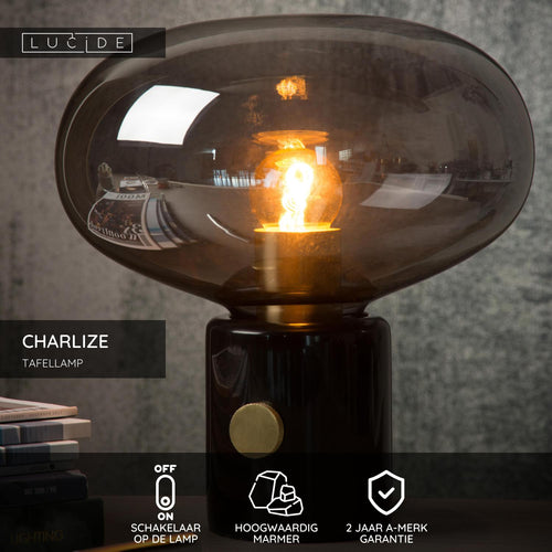 Lucide tafellamp CHARLIZE - 1xE27 - Zwart