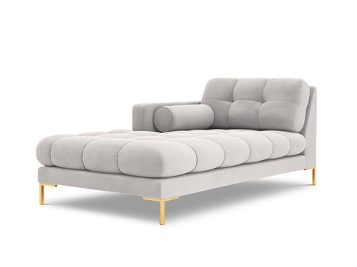 Cosmopolitan Design linker meridiaan Bali flueel, geld - 185x102x75cm