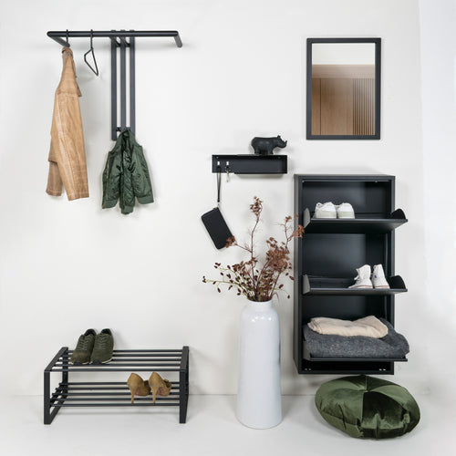 Spinder Design kapstok Senza 1 - Zwart - 2 haken - vtwonen shop