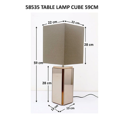 Kare Design Tafellamp Cube 59cm