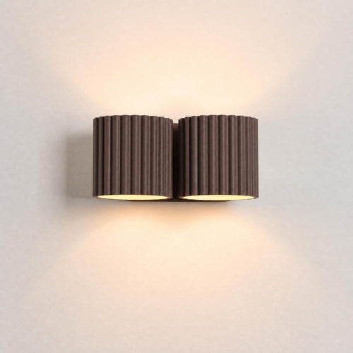 Sollux Lighting Wandlamp AURA 2 bruin G9 - 21x12x10cm
