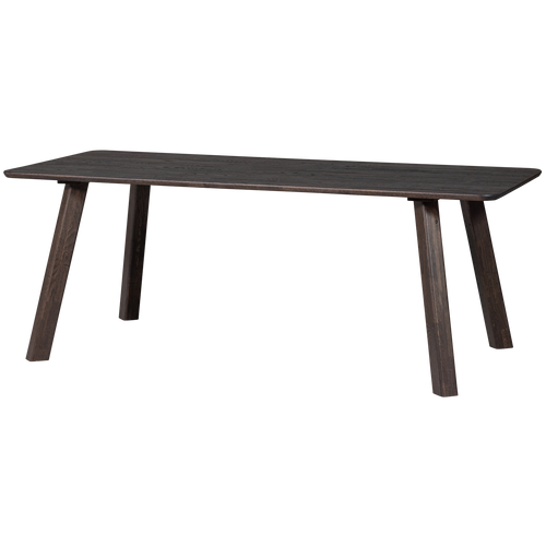 WOOOD eettafel afgerond vingerlas Tablo - Eiken - Mystic Brown - 200x90 - vtwonen shop