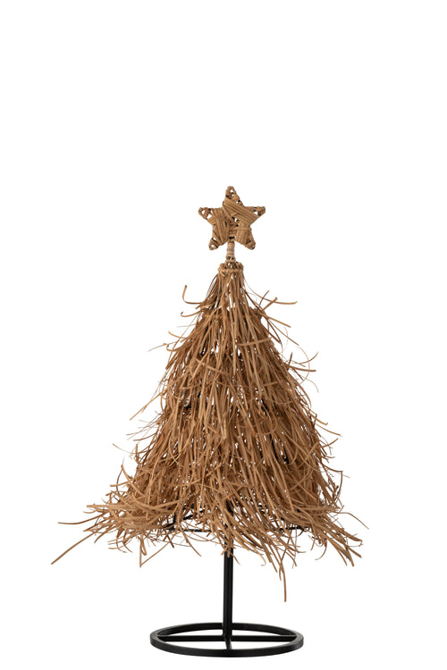 J-Line decoratie kerstboom Ster  - jute - small - vtwonen shop