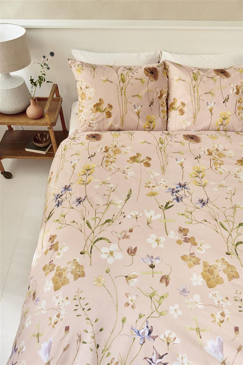Ariadne at Home dekbedovertrek Flowerlove - 200x200/220 cm - nude