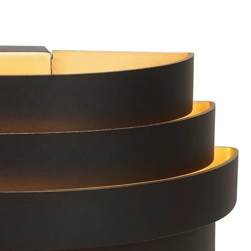 Highlight wandlamp Scudo - 1 lichts - 12.5  x 12.5   cm - zwart goud