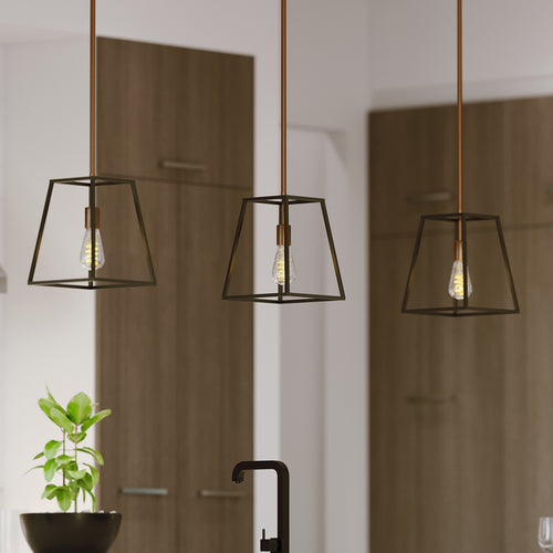 Elstead Fulton - 1-lichts plafondlamp brons, E27