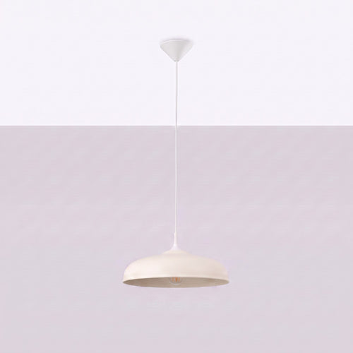 Sollux Lighting Hanglamp GINA beige - 38x38x74cm