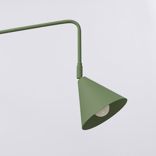 Sollux Lighting Wandlamp NOX olijfgroen - 14x61x30cm