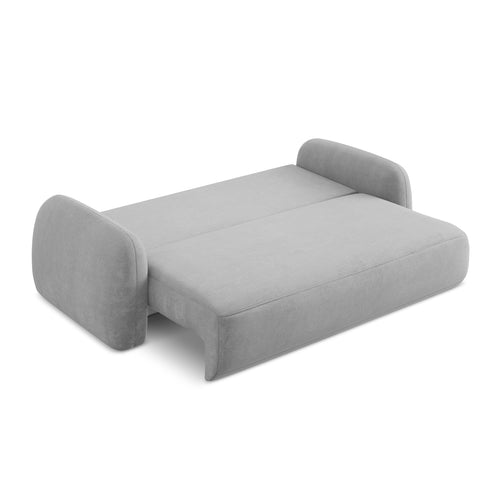 LaMiaSofa 3-zits slaapbank Amalfi - chenille stof - lichtgrijs - 250x112x90