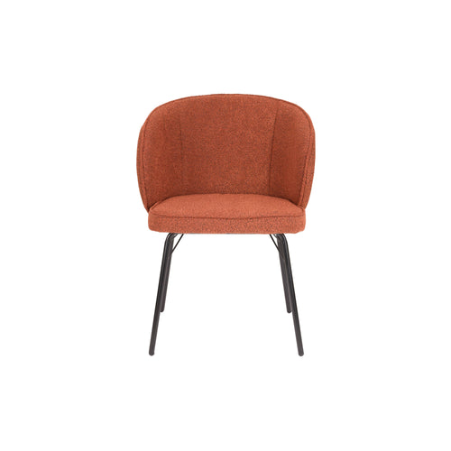 Housecraft Living Joa Eetkamerstoelen Bouclé Terra - Set van 2 - vtwonen shop