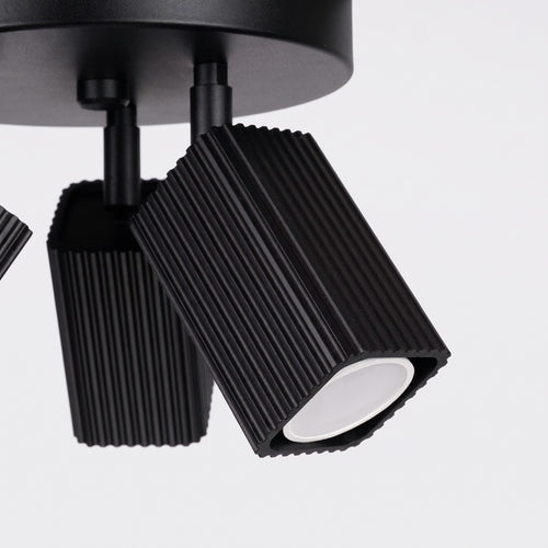 Sollux Lighting Plafondlamp RAYO 3P zwart - 20x20x18cm