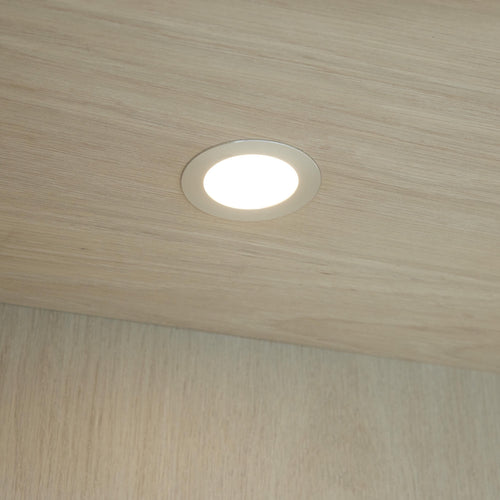 Furnhouse vitrinekast Kerteminde - Witte olie - MDF, Eikenfineer, Glas - 45x100x190